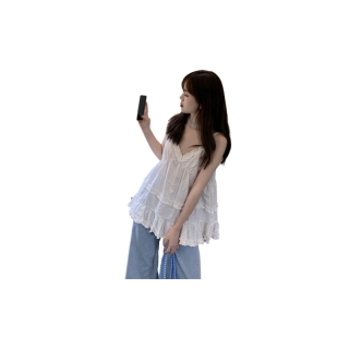 โปรโมชั่น : เสื้อครอป เสื้อสายเดี่ยว คอวี ลําลอง สีพื้น สไตล์เกาหลี สําหรับผู้หญิง