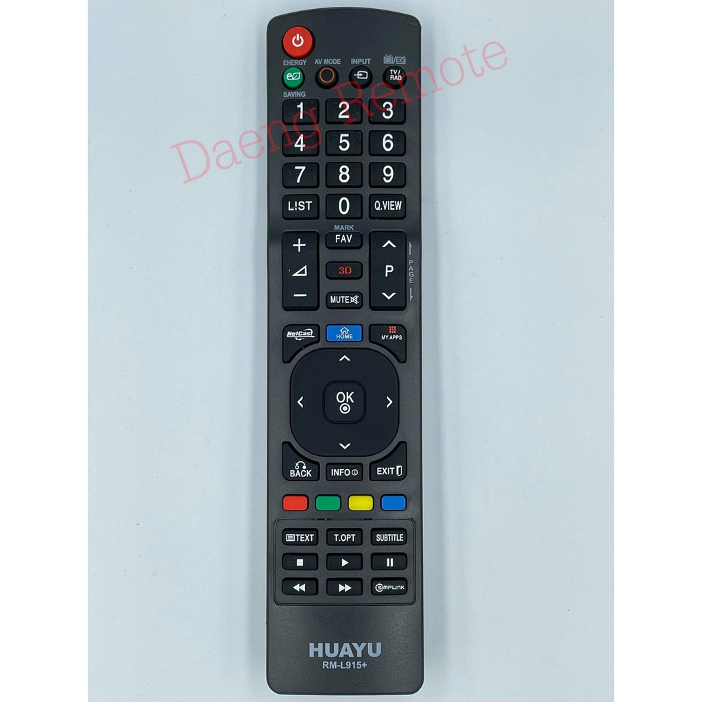 รีโมทใช้กับทีวี LG รวม รุ่น RM-L915+ ใช้กับ LCD/LED ( 3D/Netcast/Home ...