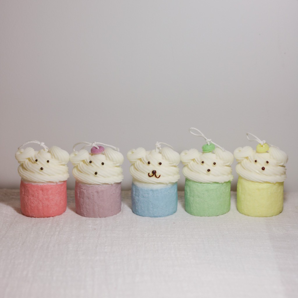 คัพเค้กน้องหมี-คัพเค้กเทียนหอม-bear-cupcake-candle-มีเก็บเงินปลายทาง