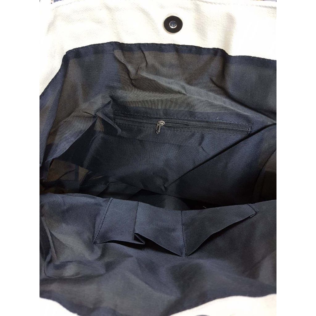 กระเป๋าจัมโบ้-วัสดุผ้าแคนวาสหนา-ก้นกว้าง-จุของได้เยอะ-ถือได้-สะพายไหล่ได้-ขนาด-50-37-19-cm-หนา-34-cm