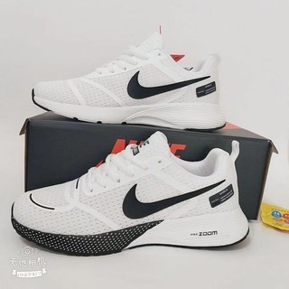 รองเท้าผ้าใบ งานจริง NIKE ZOOM พื้นรองเท้านุ่ม สวมใส่สบาย