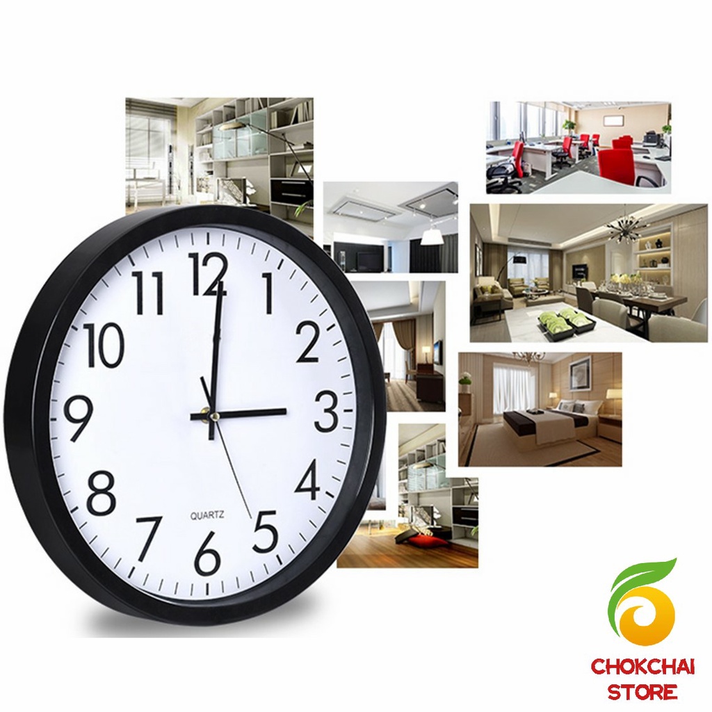 chokchaistore-นาฬิกาแขวนผนัง-นาฬิกาแขวน-นาฬิกาแขวนผนัง-นาฬิกทรงกลม-นาฬิกาลายต้นไม้-นาฬิกาแขวนผนังสีดำ-wall-clock