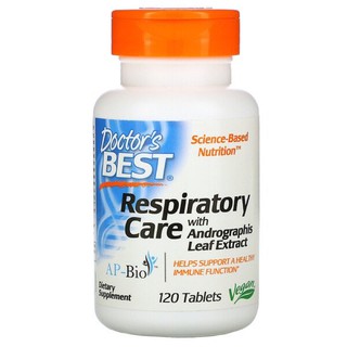 New🌟🌟PreOrder✅ Doctors Best, Respiratory Care with Andrographis Leaf Extract, 120 Tablets