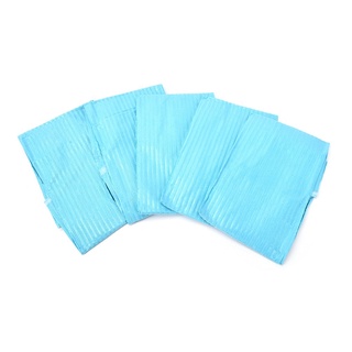 【ddydental】ผ้าพันคอ ผ้ากันเปื้อน ใช้แล้วทิ้ง สีฟ้า สําหรับแพทย์ 30 ชิ้น