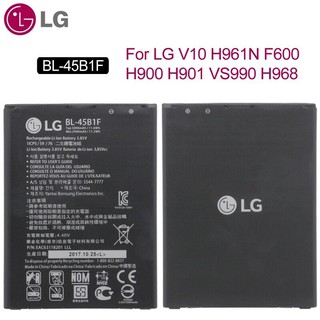 แบตเตอรี่ LG Original แบตเตอรี่ LG V10 Verizon VS990 H961N F600 H900 H901 VS990 H968 BL-45B1F เปลี่ยนแบตเตอรี่ 2900MAH