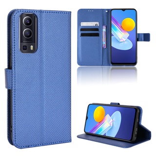 VIVO Y72 5G เคส เคสฝาพับ PU Leather Wallet Case Stand Holder Flip VIVO Y52 5G เคส