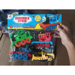 รถไฟโทมัส สามารถถอดประกอบได้ วัสดุหนา บรรจุถุงใส