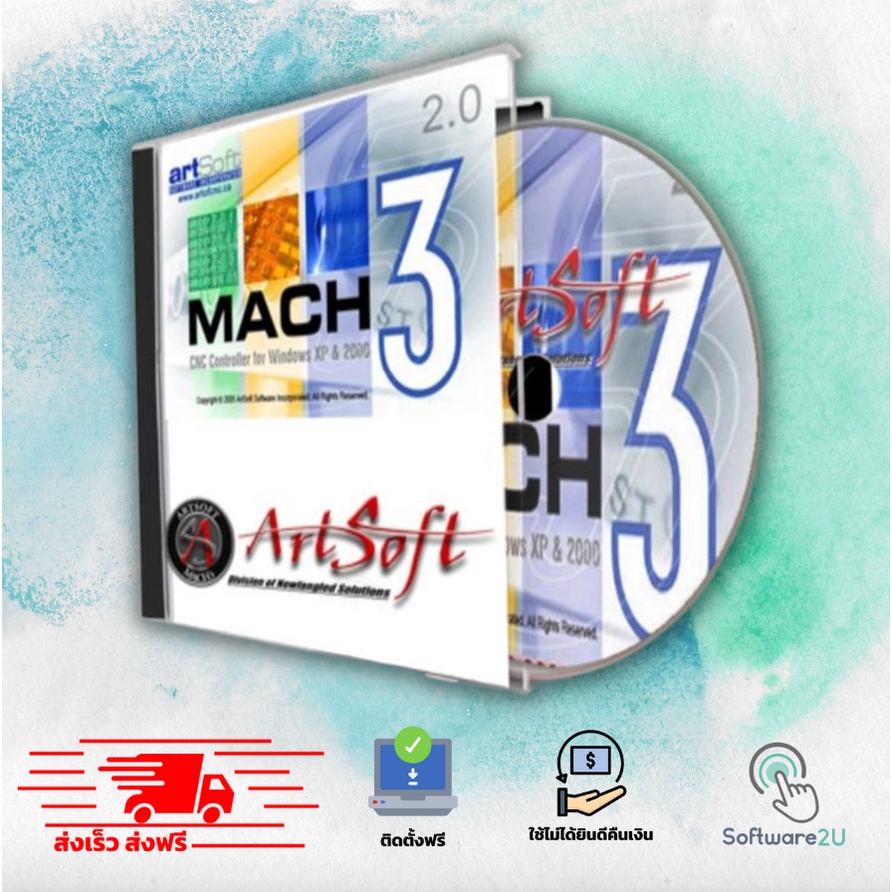 ภาพหน้าปกสินค้าMach3 Artsoft CNC Control สำหรับงานด้าน CNC จากร้าน software2u บน Shopee
