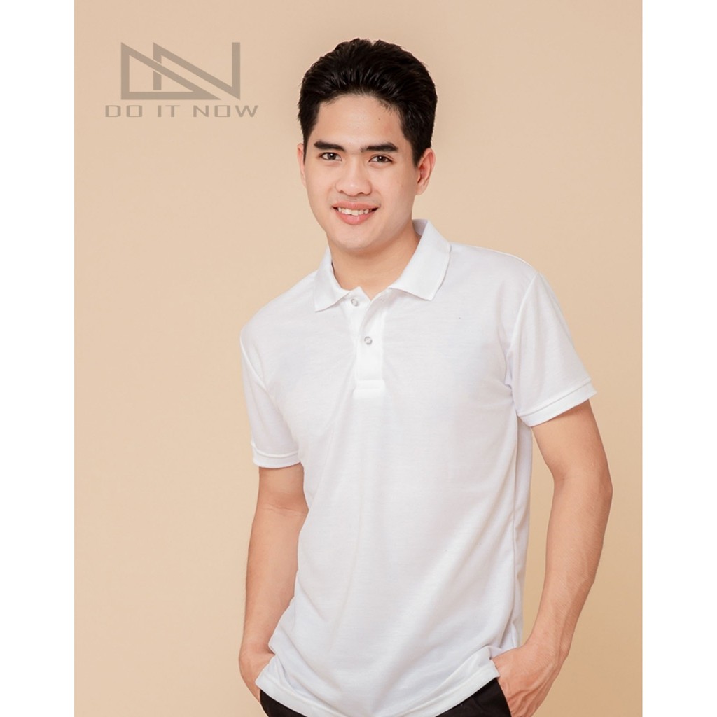 เสื้อโปโลแขนจั๊ม-สีขาว-ชาย-by-doitnow-สินค้าคุณภาพ-จากแห่งผลิตโดยตรง