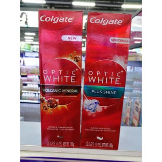 ใหม่! Colgate OPTIC WHITE (100 G.) คอลเกต อ๊อพติค ไวท์ มี 2 สูตร