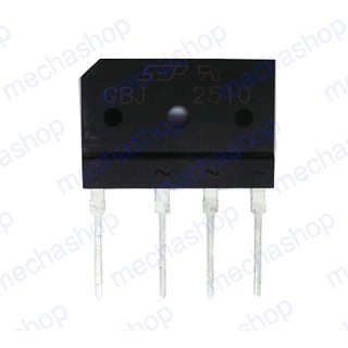 ไดโอด ไดโอดบริดจ์ บริดจ์เรคติไฟร์  Diode Bridge Rectifier GBJ2510&GBJ3510 แบบขาเสียบ