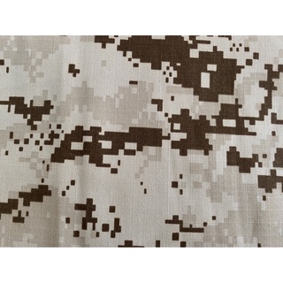 ผ้าทหารลายพรางดิจิตอล โทนสีน้ำตาลทหารเกาหลี เนื้อผ้าคอตตอนแคนวาส หน้ากว้าง 149cm. (58.5")ขายเป็นเมตร