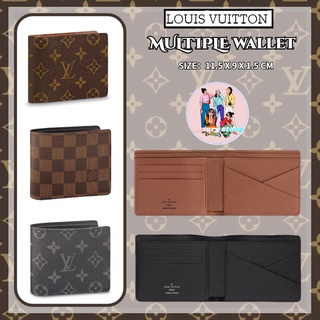 🎈หลุยส์ วิตตอง LOUIS VUITTON MULTIPLE Wallet/กระเป๋าสตางค์ผู้ชาย