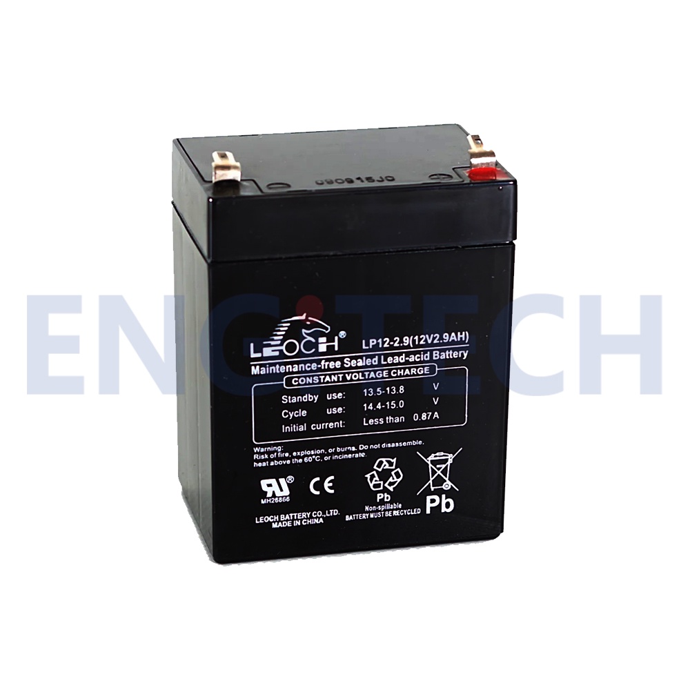 leoch-แบตเตอรี่-แห้ง-lp12-2-9-12v-2-9ah-vrla-battery-แบต-สำรองไฟ-ups-ไฟฉุกเฉิน-รถไฟฟ้า-ตาชั่ง-ไฟ-emergency-light