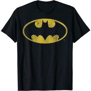 เสื้อยืด พิมพ์ลายการ์ตูน DC Batman Distressed Classic สไตล์วินเทจ เรโทร คลาสสิก สําหรับผู้ชาย และผู้หญิง