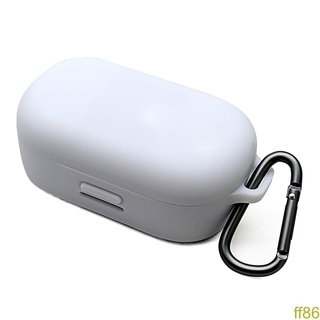 [ff86]Silicone Protective Case with Carabiner Compatible for Bose QuietComfort Earbuds Charging Case