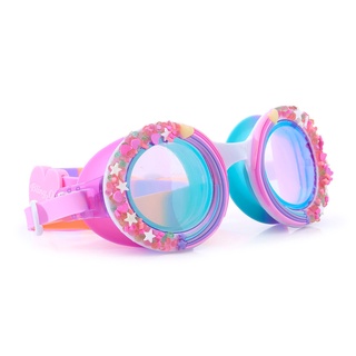 BLING2O แว่นตาว่ายน้ำเด็กสีสดใส ยอดฮิตจากอเมริกา CUP CAKE BLUEBERRY ถ่ายรูปสวย ป้องกันฝ้าและ UV สายซิลิโคนนิ่มไม่พันผม