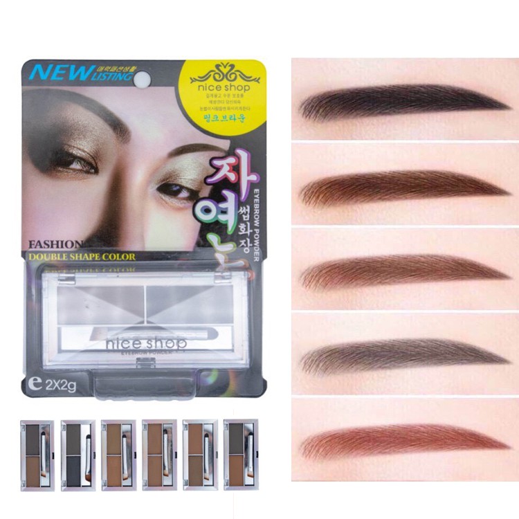 no-404-nice-shop-เขียนคิ้วฝุ่น-2-ช่อง-พร้อมแปรงแต่งหน้า-eyebrow-powder-2-color-shades