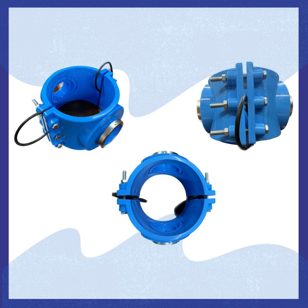 แคล้มรัดแยก PVC สีฟ้า ออก 2 ด้าน ขนาด 6 | Shopee Thailand