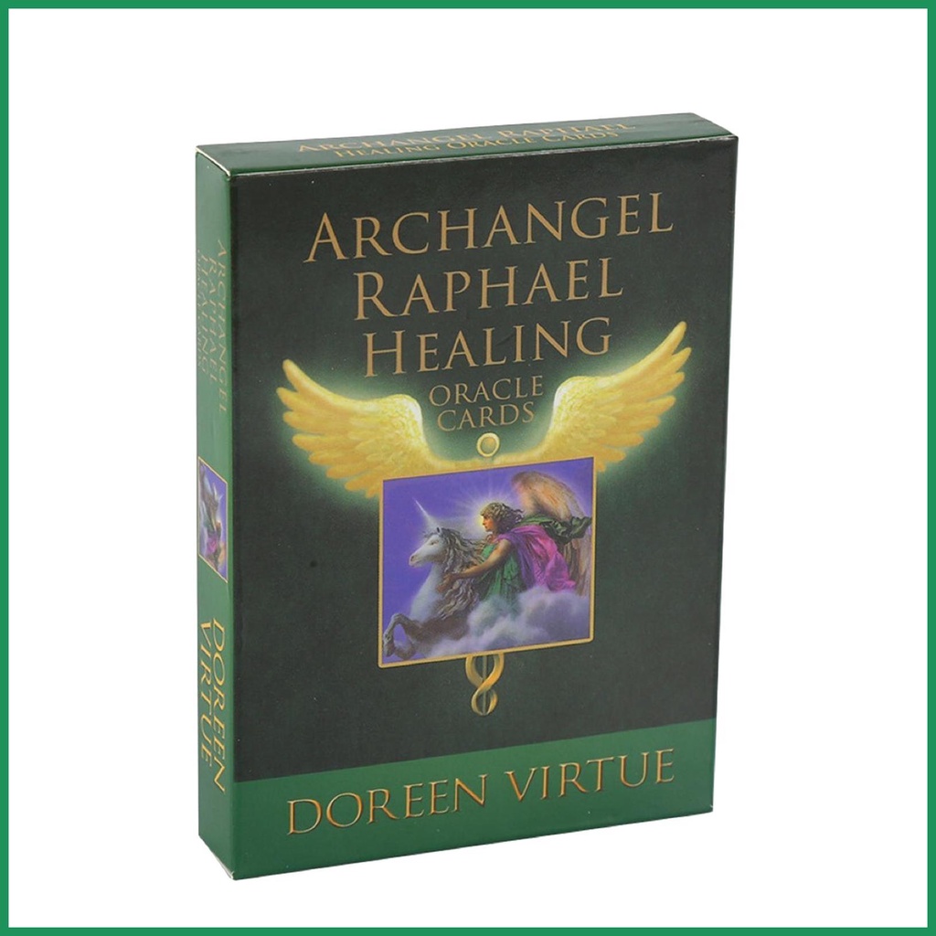 ใหม่-ไพ่ทาโรต์-ภาษาอังกฤษ-เพื่อความบันเทิง-fate-chess-cards-game-archangel-raphael-healing-oracle-cards-aiath