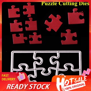 Erd Puzzle แผ่นแม่แบบโลหะตัดลาย Diy สําหรับตกแต่งสมุดกระดาษ