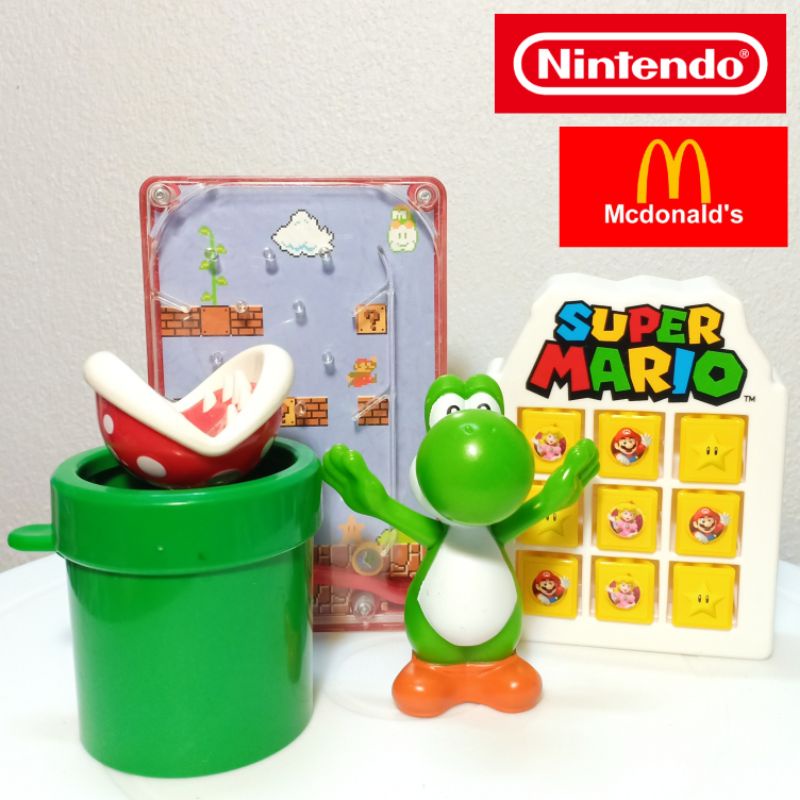 ภาพหน้าปกสินค้าของเล่น ของสะสม เกม ซุปเปอร์มาริโอ้ Super Mario - Nintendo / McDonald's ญี่ปุ่นมือสอง