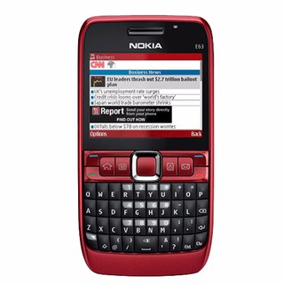 โทรศัพท์มือถือโนเกียปุ่มกด NOKIA E63  (สีแดง) 3G/4G รุ่นใหม่ 2020
