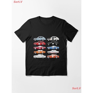 เสื้อโอเวอร์ไซ เสื้อคู่วินเทจ โลโก้ Racers Rule Essential T-Shirt เสื้อยืดพิมพ์ลาย เสื้อยืดโลโก้รถ
