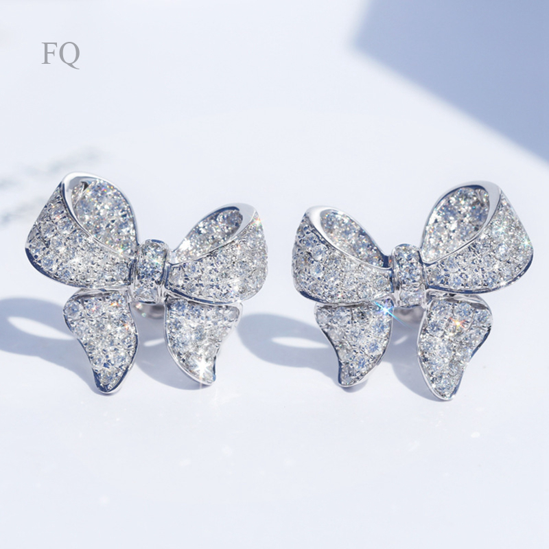 sapphire-925-ต่างหูไพลินสีขาวสําหรับผู้หญิง