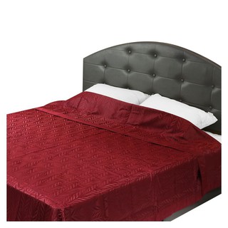 ผ้าคลุมเตียง ผ้าคลุมเตียง 6 ฟุต HOME LIVING STYLE PREEN สีแดง อุปกรณ์เสริมเครื่องนอน ห้องนอนและเครื่องนอน BED COVER HOME