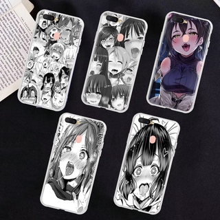 เคสใส ลายอนิเมะ Ahegao สําหรับ Oppo A12E A12 A3S A5S A7 A5 A9 A52 A72 A92 A92S