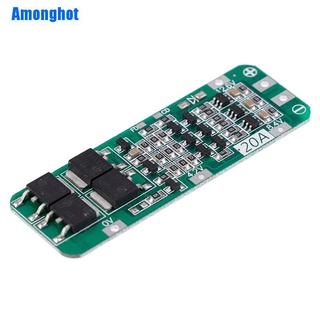 [[Amonghot]] บอร์ดป้องกันที่ชาร์จลิเธียม 3S 20A Li-Ion 18650 Pcb Bms