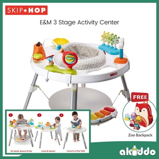 Skip Hop Explore & More Babys View 3-Stage กระเป๋าเป้ สะพายหลัง ลายสวนสัตว์ สําหรับเด็ก **