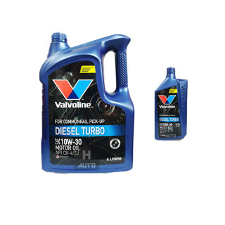 ใหม่ 2023 6+1 ลิตร น้ำมันเครื่องยนต์ดีเซล 10W-30 Valvoline (วาโวลีน) DIESEL TURBO (ดีเซลเทอร์โบ)