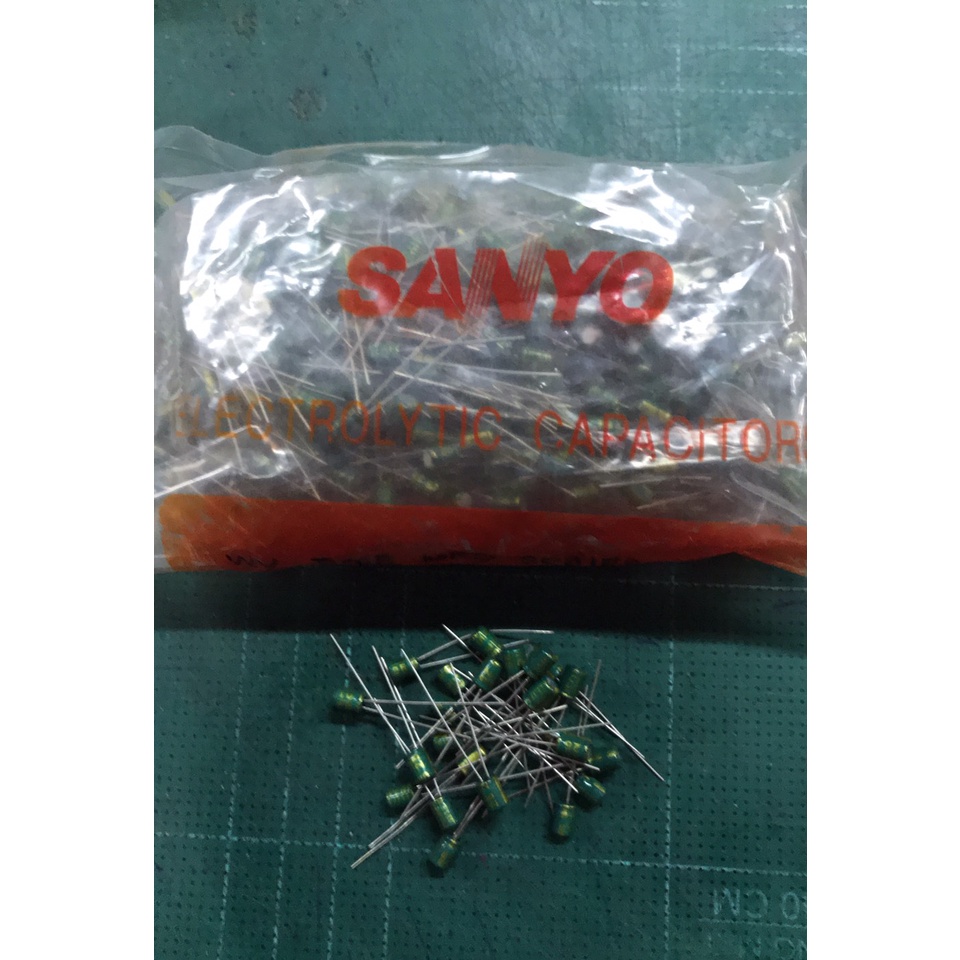 คาปาซิเตอร์-capacitor-10uf-25v-เกรดodiode-ยี่ห้อsanyo-เหมาะกับเครื่องเสียงมาก-ของใหม่-ราคาพิเศษ-มีจำนวนจำกัด