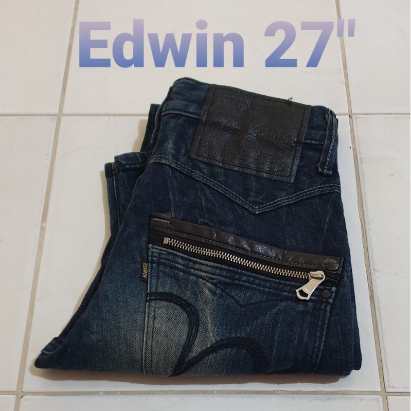 ยีนส์ใหม่ ยี่ห้อ Edwin เอว 27 นิ้ว | Shopee Thailand