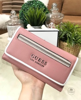 GUESS FACTORY WOMENS WALLET 2018 สี Pink Multicolor