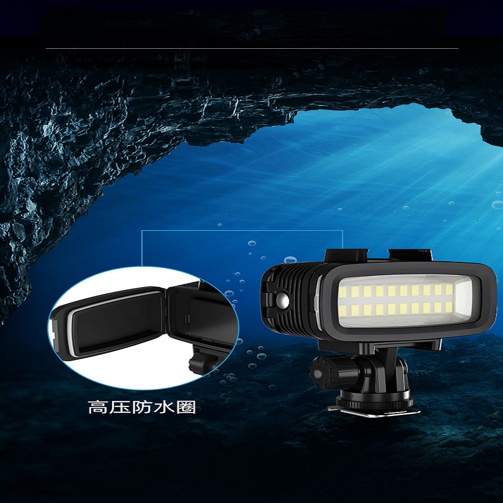 โคมไฟ-led-ไฟเติมสำหรับถ่ายภาพใต้น้ำ-ดำน้ำ-40-ม
