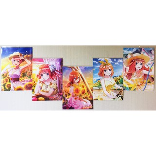 Poster anime โปสเตอร์อนิเมะ เจ้าสาวผมเป็นแฝดห้า (5 toubun no hanayome) รูปเดี่ยว ขนาด A4