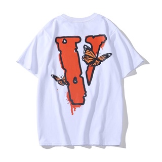 ✨✨ VLONE✨✨ short-sleeved fashion brand big V butterfly print high street hip-hop loose men and women couple T-shirt