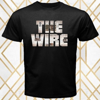 คอลูกเรือเสื้อยืดคอกลมขายดี เสื้อยืดลําลอง แขนสั้น พิมพ์ลายโลโก้ THE WIRE TV Series สีดํา สําหรับผู้ชาย S - 3 OLckjj94HM