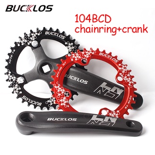 Bucklos จานหน้าจักรยาน 104BCD 32-38T ความเร็ว 8 9 10 11 อุปกรณ์เสริม สําหรับจักรยานเสือภูเขา