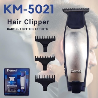 บัตตาเลี่ยน บัตตาเลี่ยนตัดผม KM-5021 Electric Hair Clippers ตัดได้ทั้งเด็กและผู้ใหญ่ พร้อมหวีรองตัด 3 ขนาด