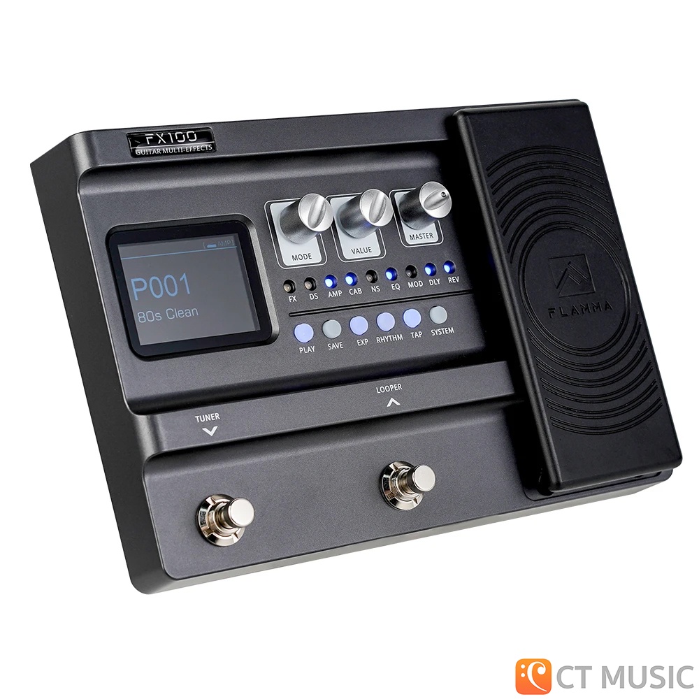 flamma-fx100-portable-multi-effects-pedal-เอฟเฟคกีตาร์