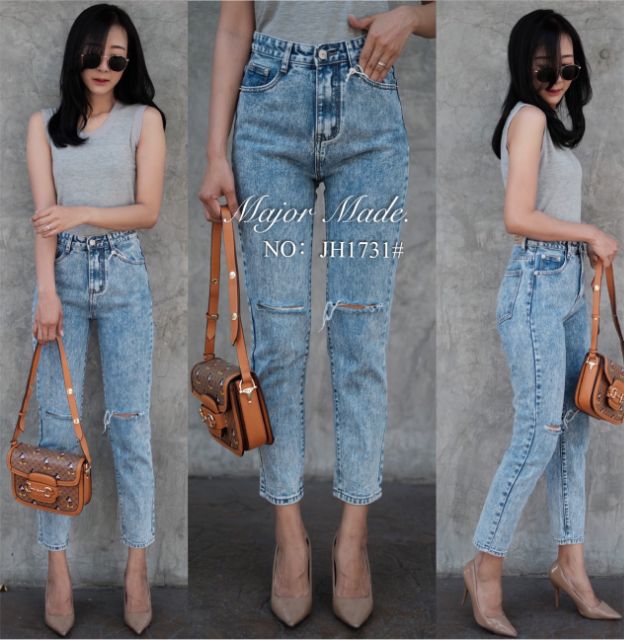 jh1731-ยีนส์บอยกรีดขาดมีs-xl-jeans-house