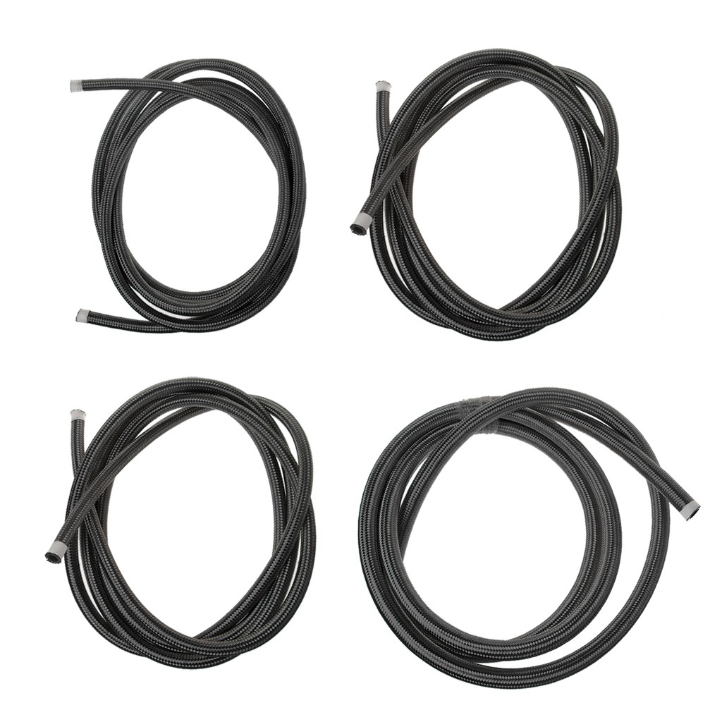 Tubo Flessibile Per Olio E Carburante In Nylon Intrecciato - 1 Metro (AN4-AN20) Gomma CPE