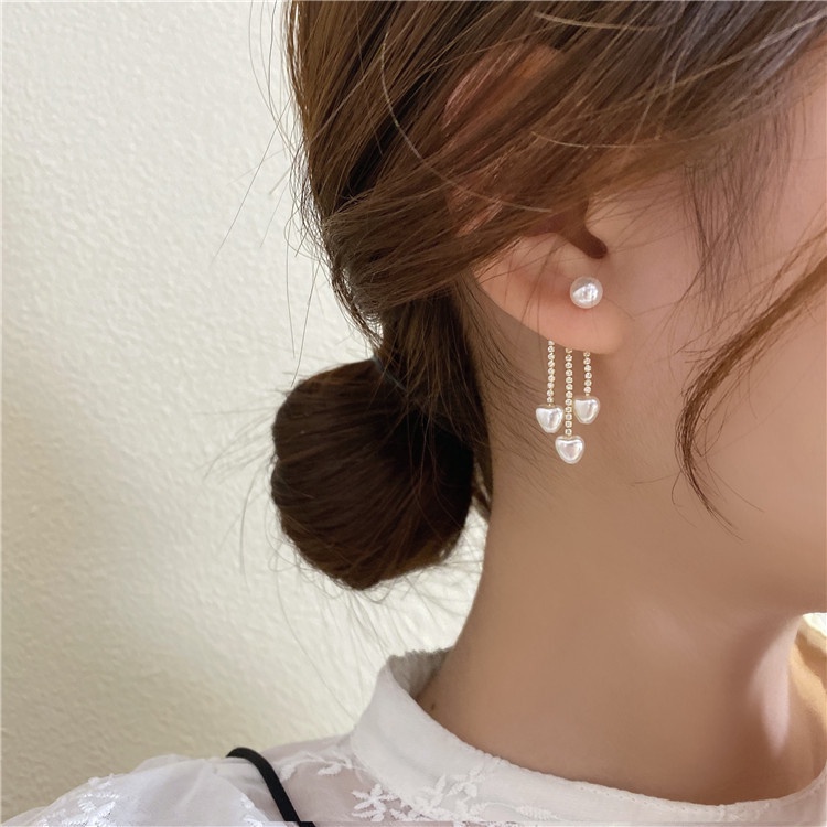 electroplating-925-silver-needle-love-tassel-pearl-earrings-diamond-earrings-female-simple-and-versatile-temperament-for