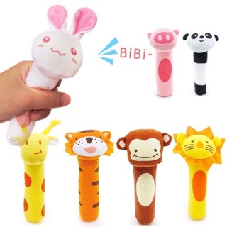 ภาพหน้าปกสินค้าตุ๊กตาของเล่น บีบมือBiBi มีเสียงรูปสัตว์ เล่นสนุก จับถนัดมือ ที่เกี่ยวข้อง