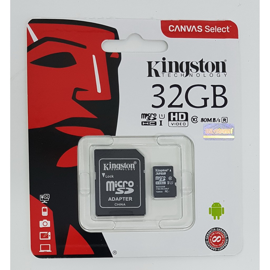 ภาพสินค้าKingston เมมโมรี่การ์ด MicroSD Card 8G/16G/32G /64 มีประกัน life time warranty จากตัวแทน Synnex หรือIngram จากร้าน speedcctvshop บน Shopee ภาพที่ 2