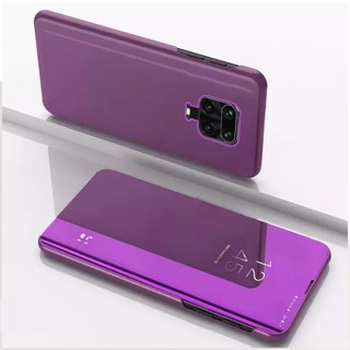 ส่งจากไทย Case Xiaomi Redmi Note 9s เคสเสี่ยวมี่ เคส Redmi  เคสเปิดปิดเงา กรณีสมาร์ทฝาครอบกระจกแบบตั้งเคสโทรศัพท์ฝาหลัง